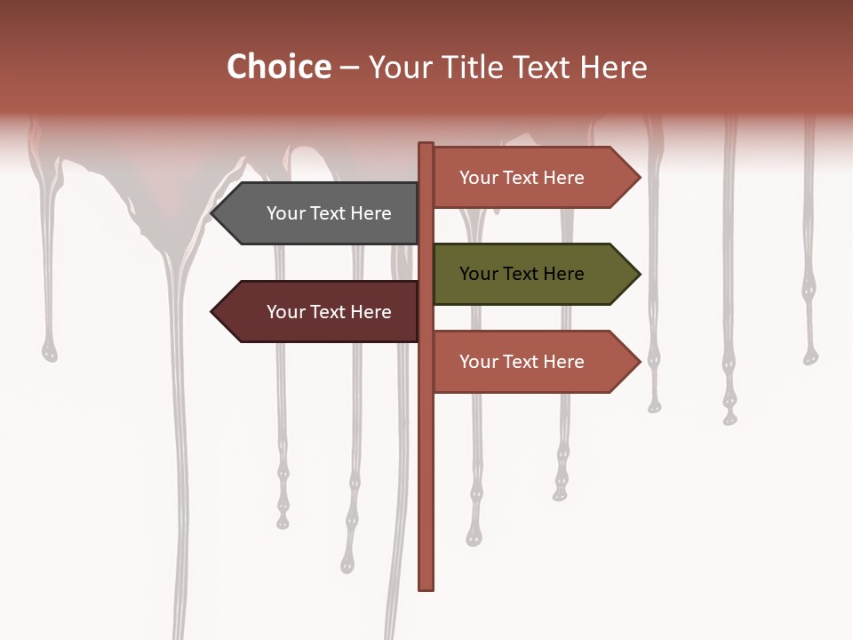 Brush Stain Dribble PowerPoint Template