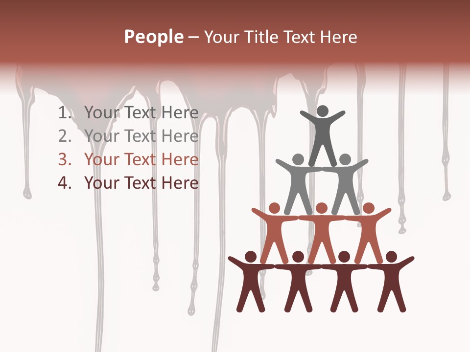 Brush Stain Dribble PowerPoint Template