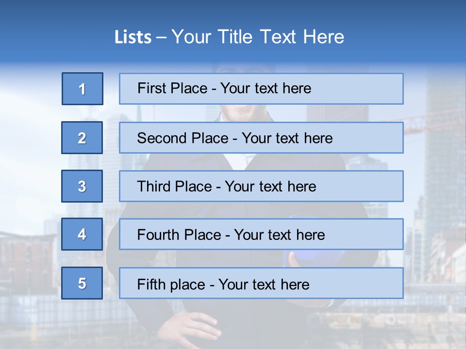 Architect Workman Engineer PowerPoint Template