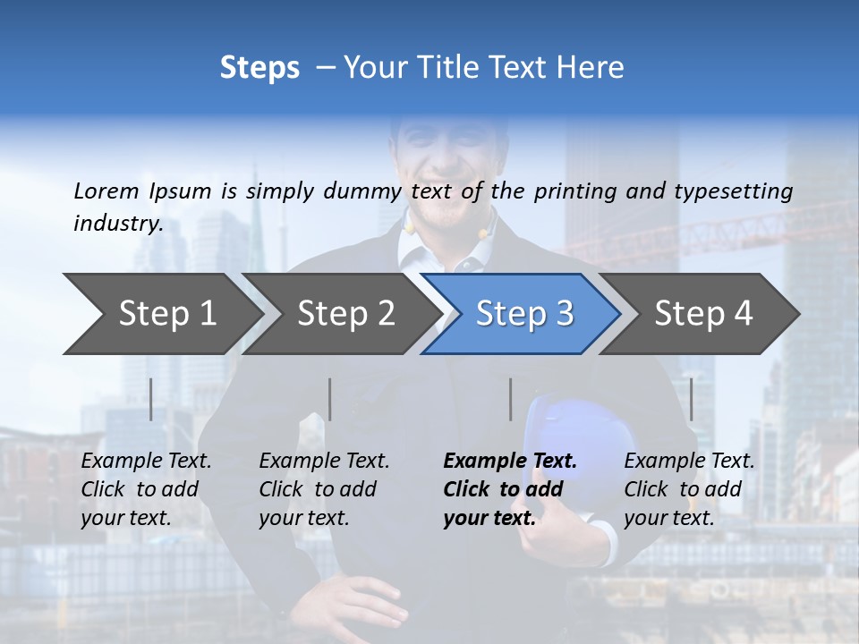 Architect Workman Engineer PowerPoint Template