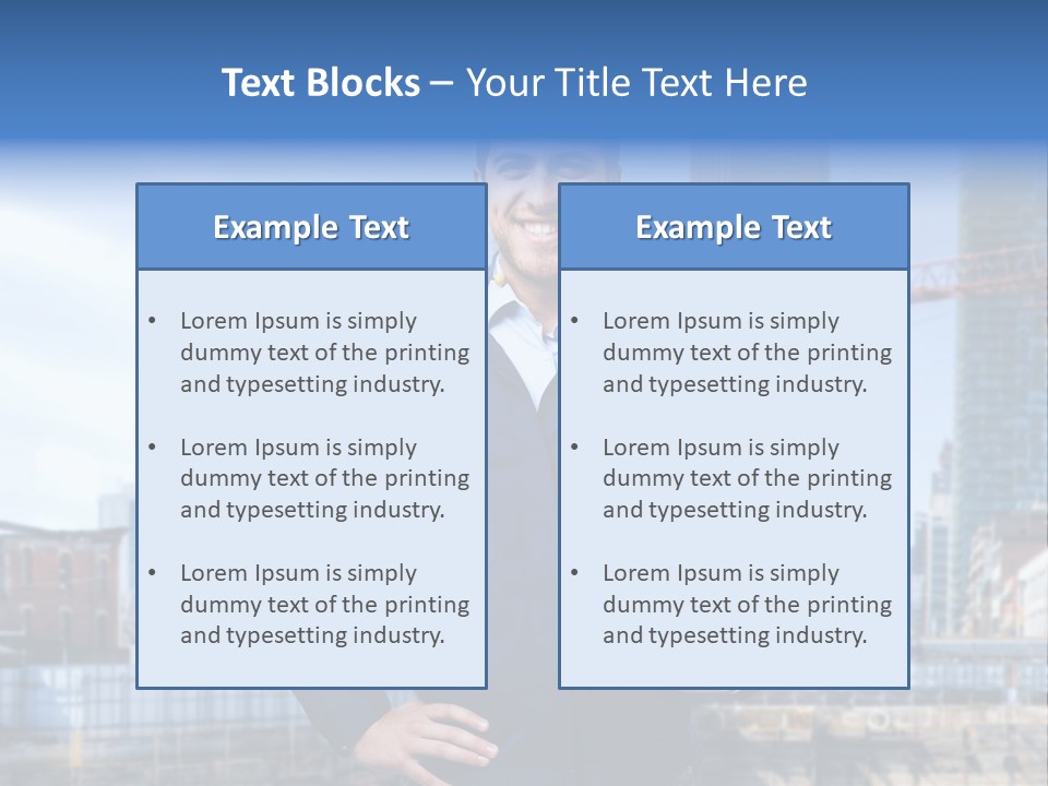 Architect Workman Engineer PowerPoint Template