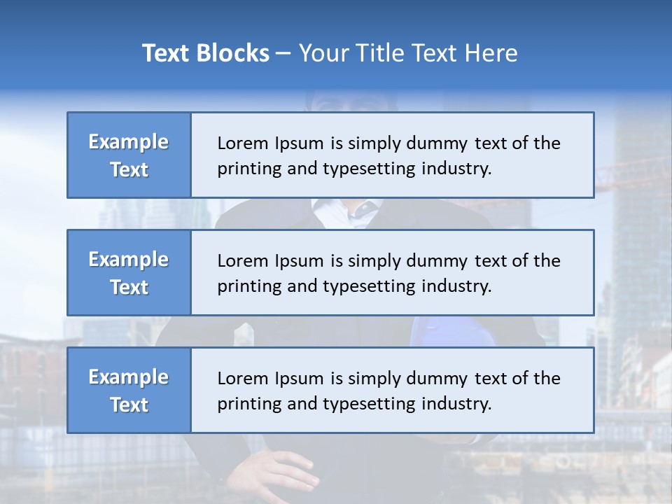 Architect Workman Engineer PowerPoint Template