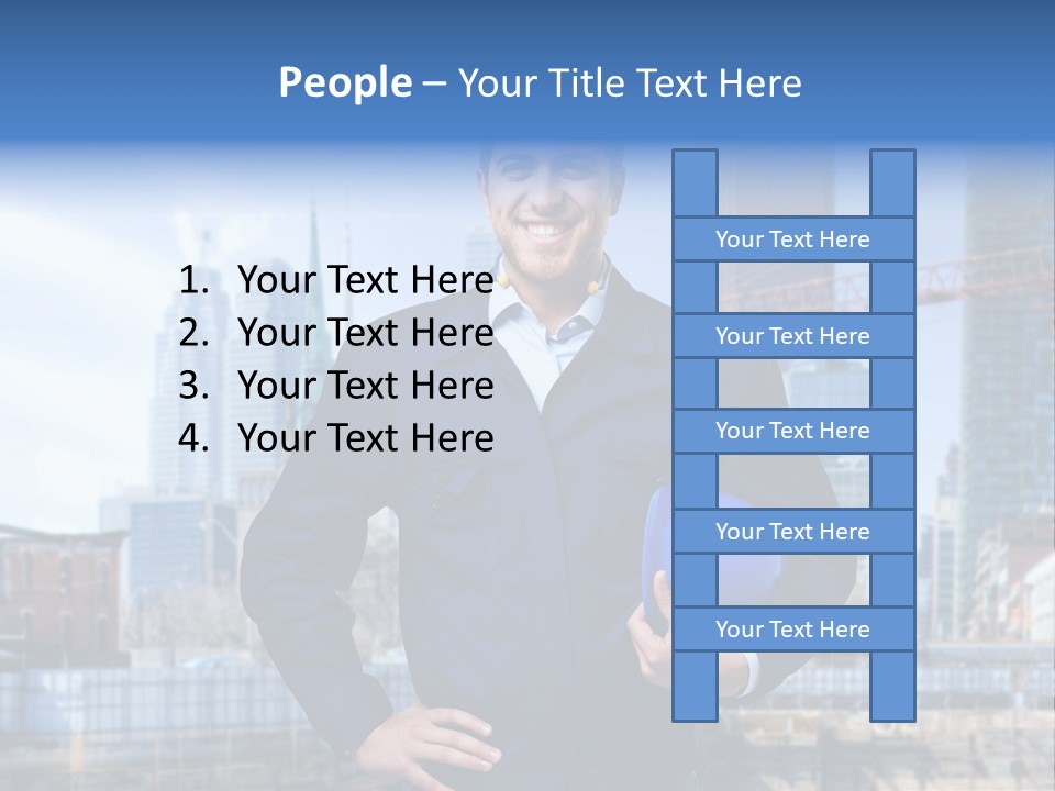 Architect Workman Engineer PowerPoint Template