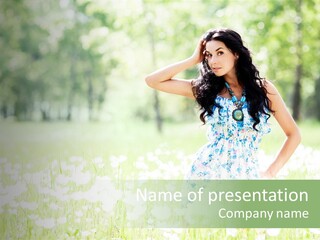 Natural Youth Grass PowerPoint Template