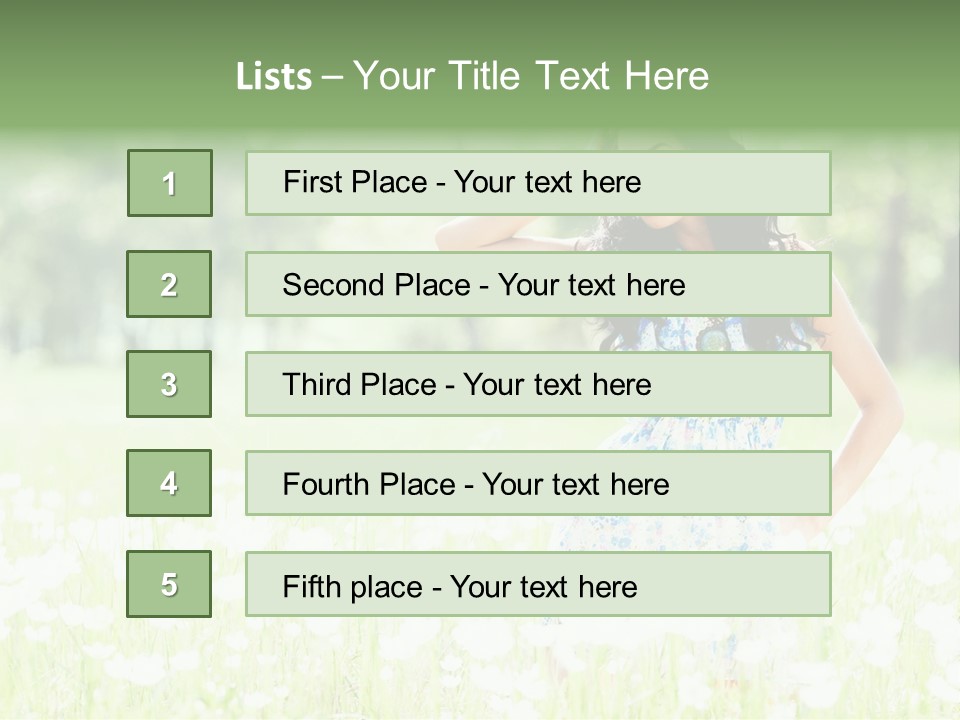 Natural Youth Grass PowerPoint Template
