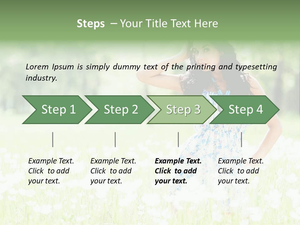 Natural Youth Grass PowerPoint Template