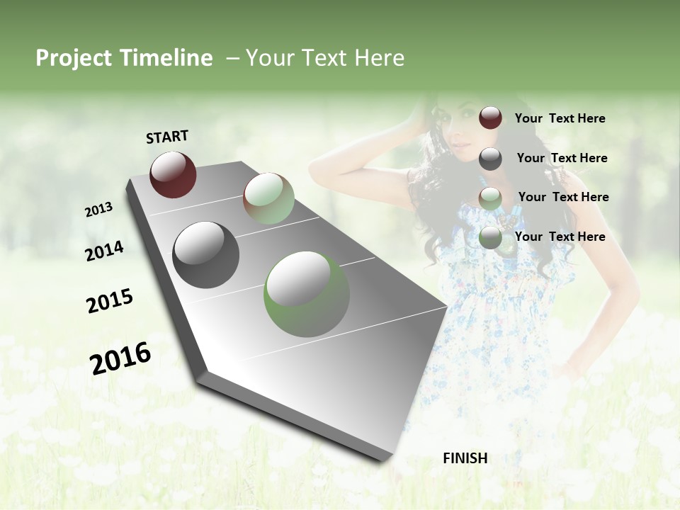 Natural Youth Grass PowerPoint Template
