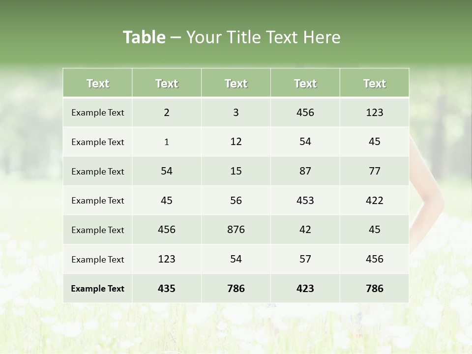 Natural Youth Grass PowerPoint Template