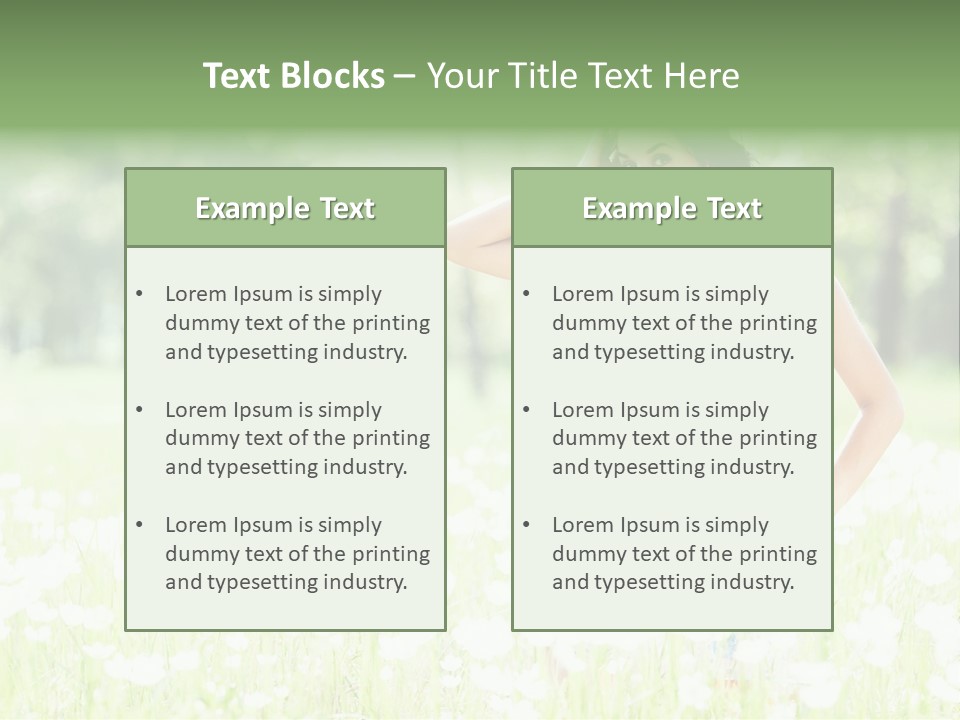 Natural Youth Grass PowerPoint Template