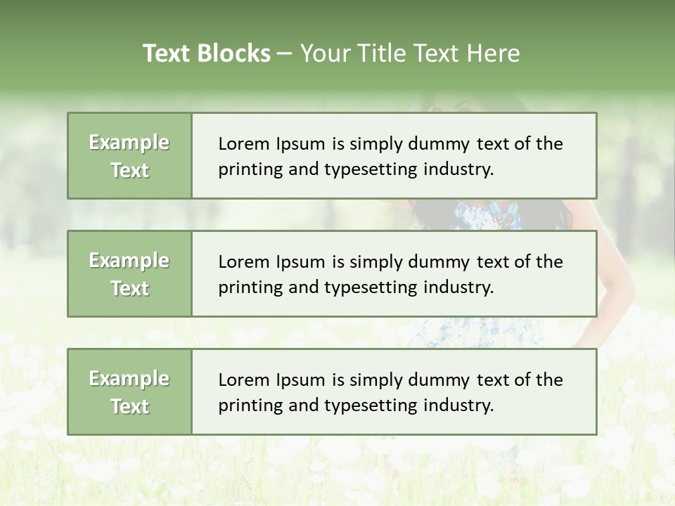 Natural Youth Grass PowerPoint Template