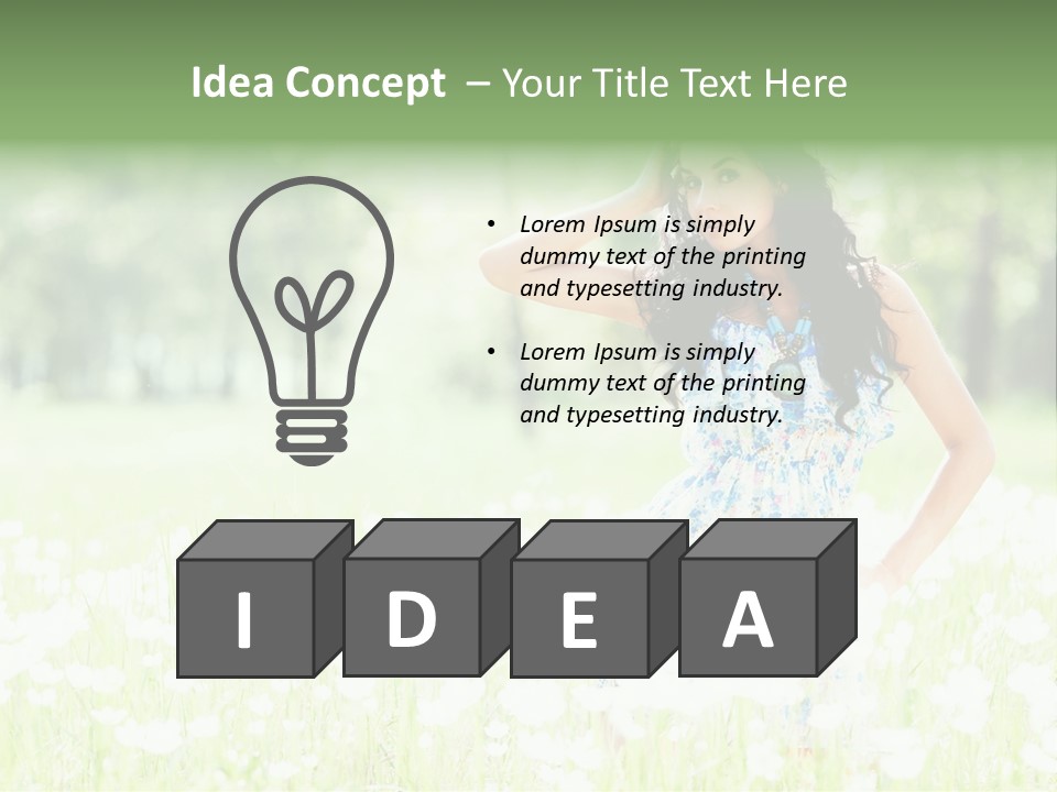 Natural Youth Grass PowerPoint Template