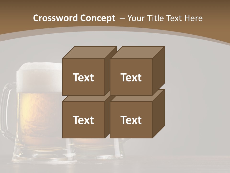 Foam Close Jug PowerPoint Template