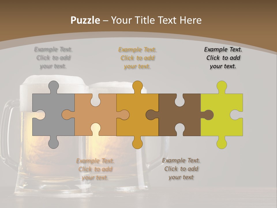 Foam Close Jug PowerPoint Template