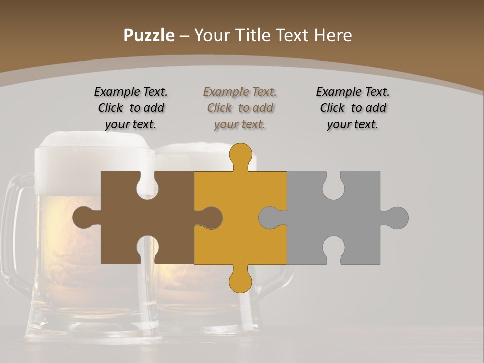 Foam Close Jug PowerPoint Template