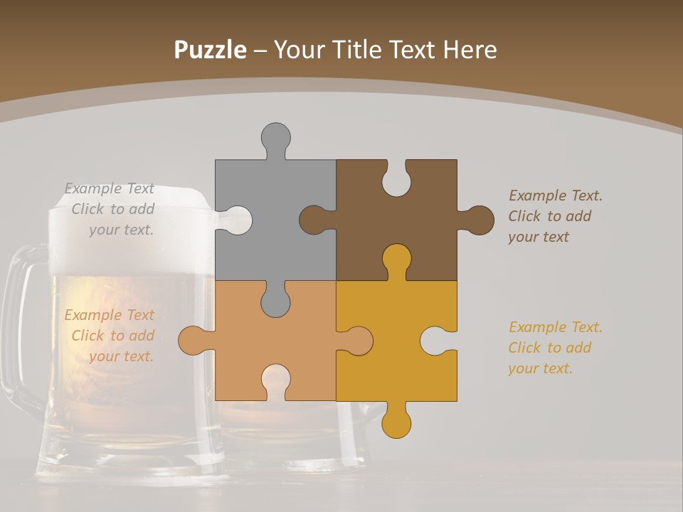 Foam Close Jug PowerPoint Template