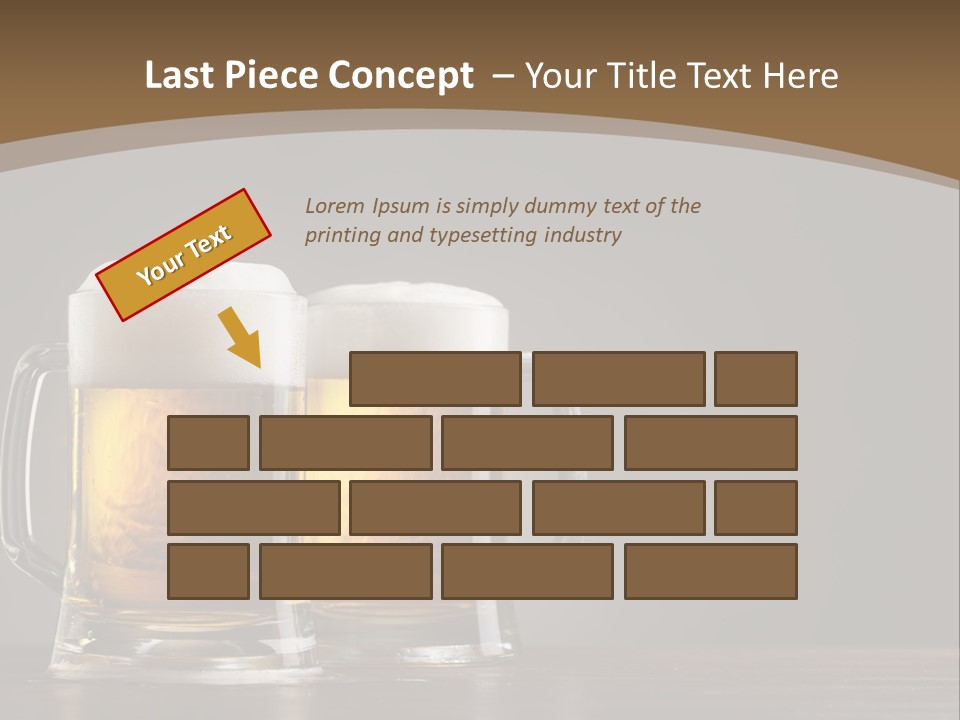 Foam Close Jug PowerPoint Template