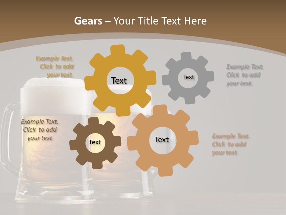 Foam Close Jug PowerPoint Template