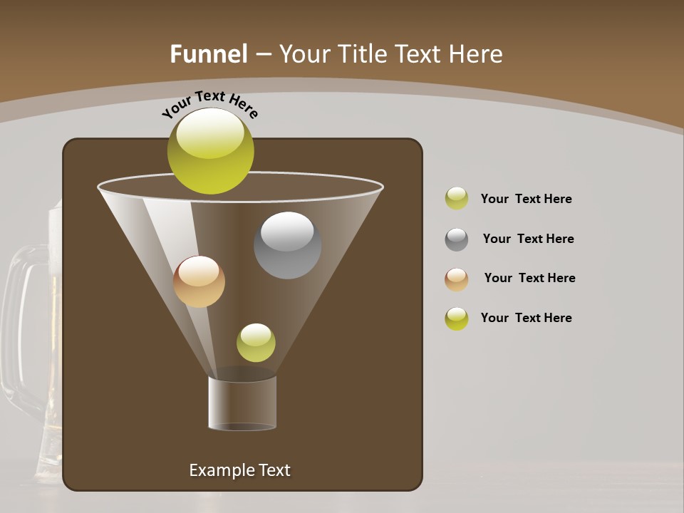 Foam Close Jug PowerPoint Template