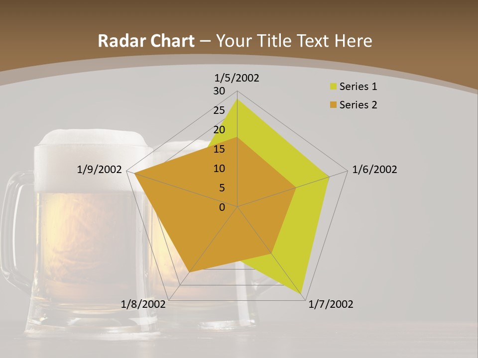 Foam Close Jug PowerPoint Template