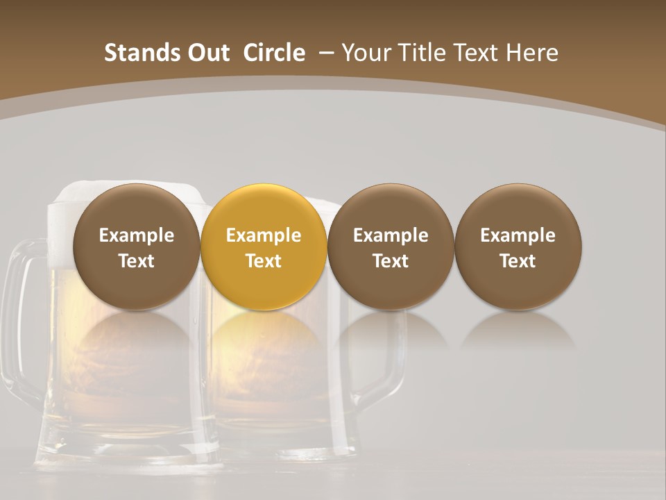 Foam Close Jug PowerPoint Template