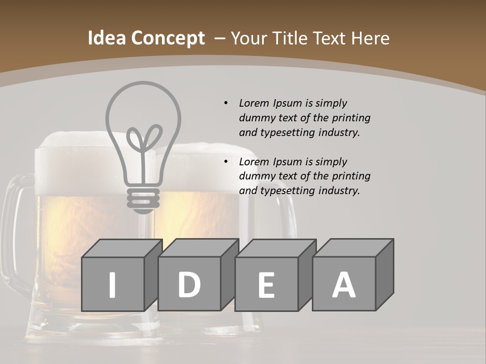 Foam Close Jug PowerPoint Template