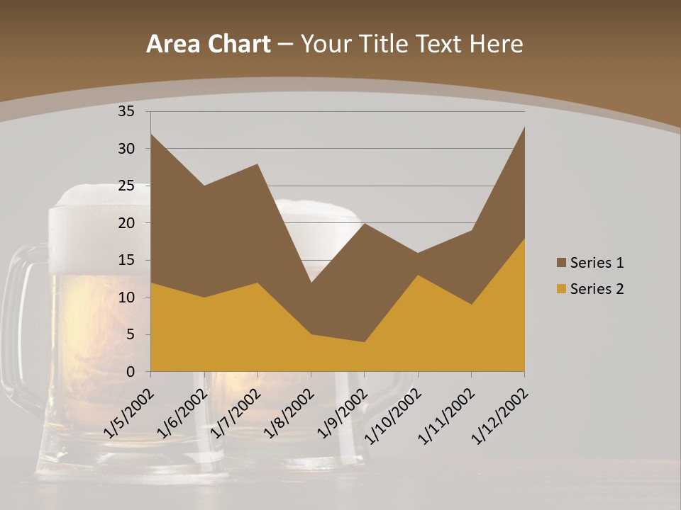 Foam Close Jug PowerPoint Template