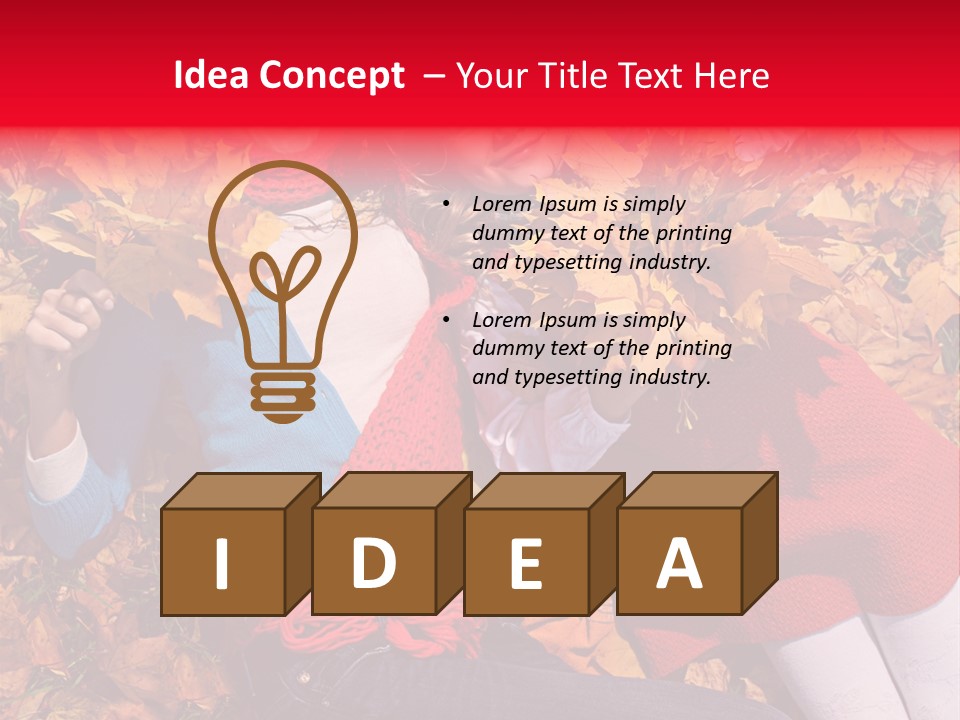 Cheerful Orange September PowerPoint Template