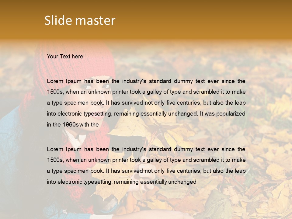 Nature Autumnal Seasonal PowerPoint Template