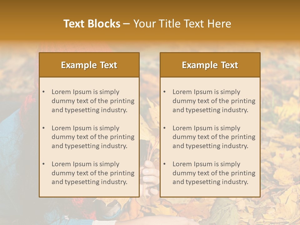 Nature Autumnal Seasonal PowerPoint Template