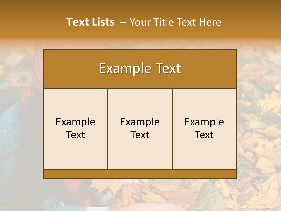 Nature Autumnal Seasonal PowerPoint Template