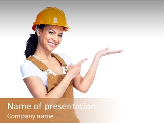 Industry Foreman Entrepreneur PowerPoint Template