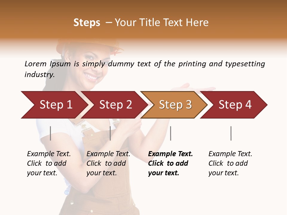 Industry Foreman Entrepreneur PowerPoint Template