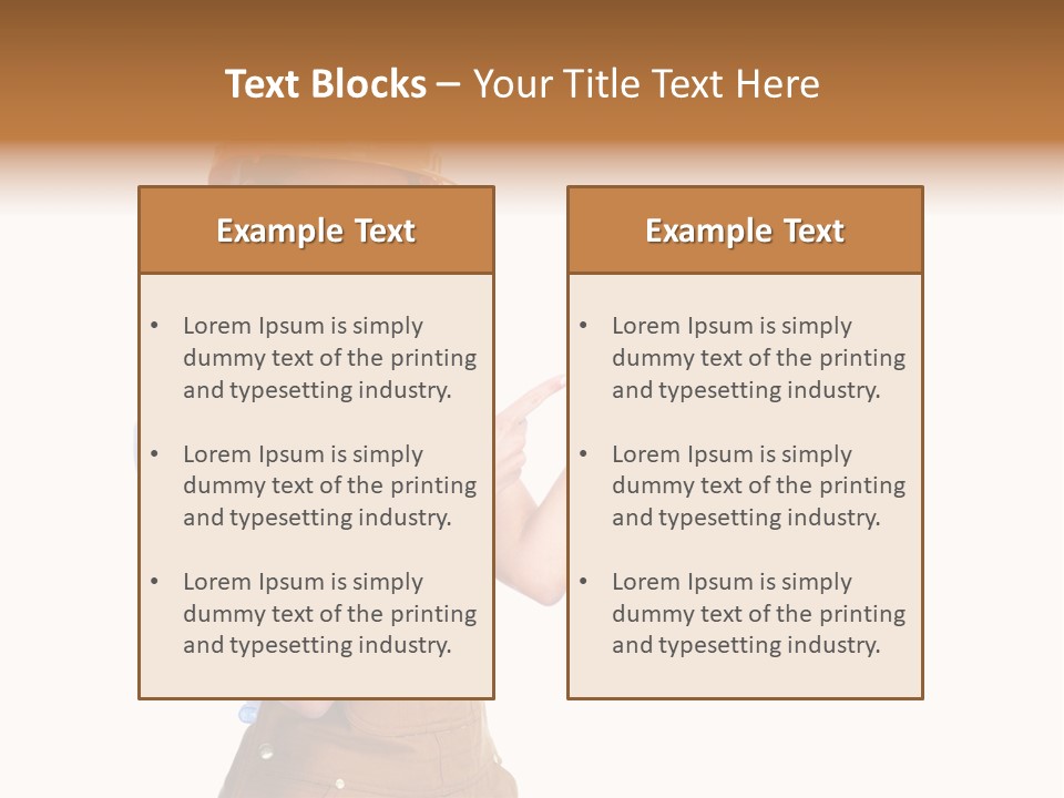 Industry Foreman Entrepreneur PowerPoint Template