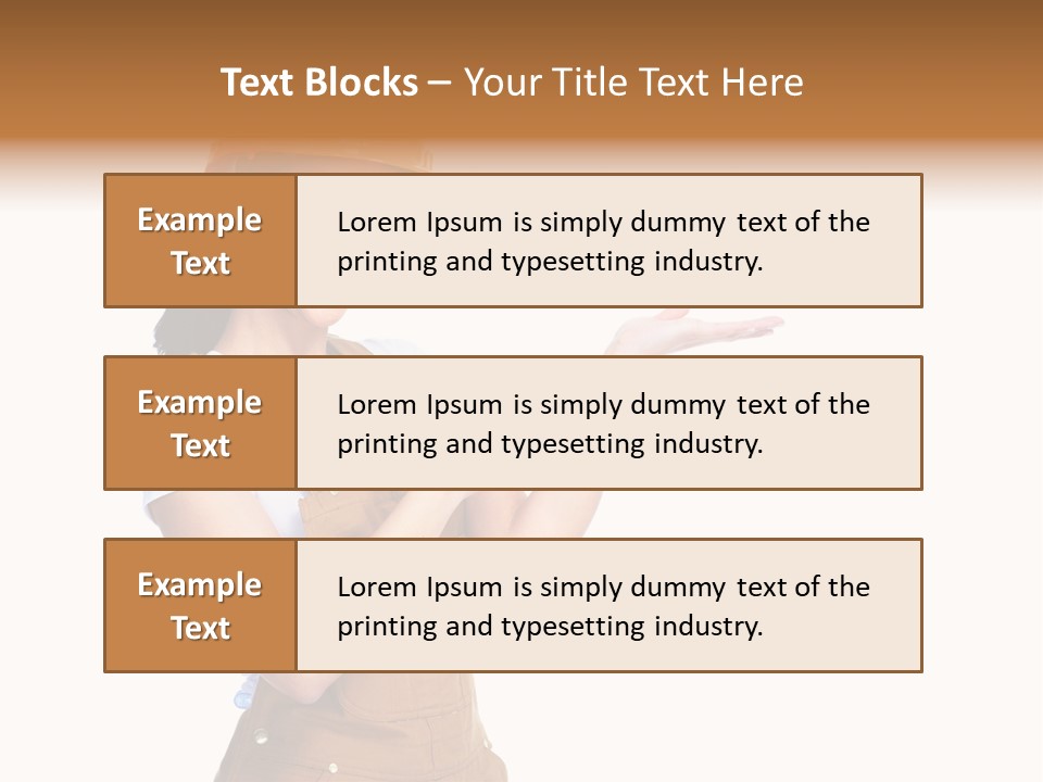 Industry Foreman Entrepreneur PowerPoint Template