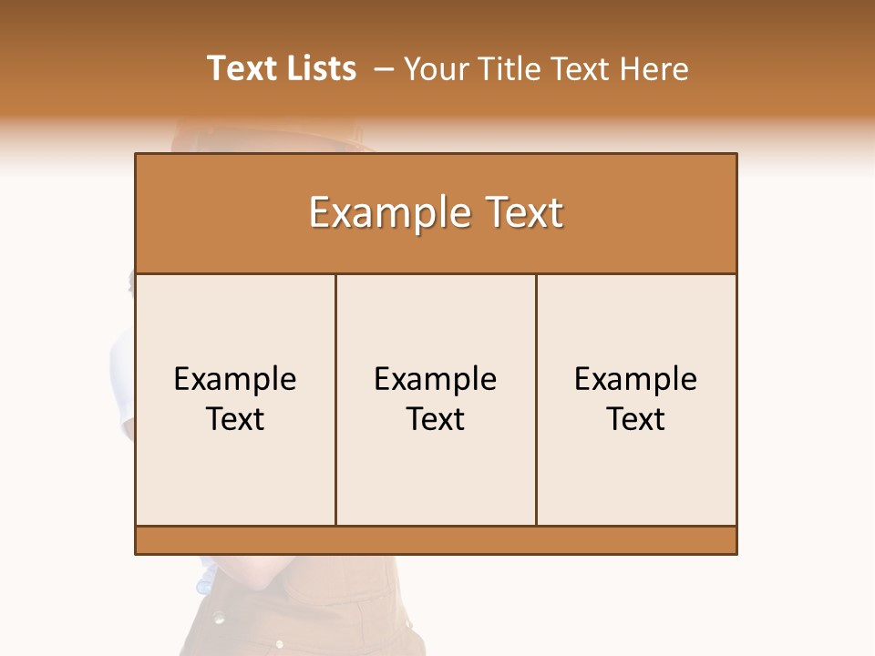 Industry Foreman Entrepreneur PowerPoint Template