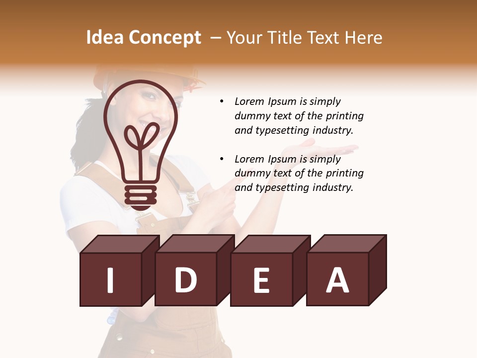 Industry Foreman Entrepreneur PowerPoint Template