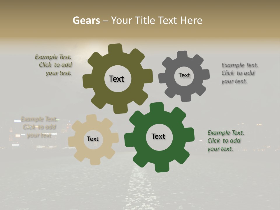 Destruction Motorway Hot PowerPoint Template