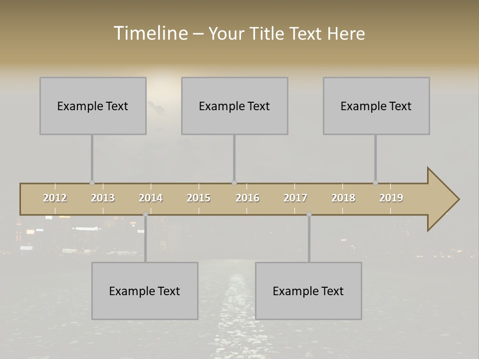 Destruction Motorway Hot PowerPoint Template