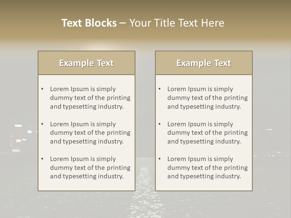 Destruction Motorway Hot PowerPoint Template