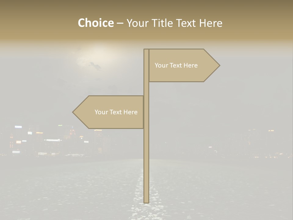 Destruction Motorway Hot PowerPoint Template