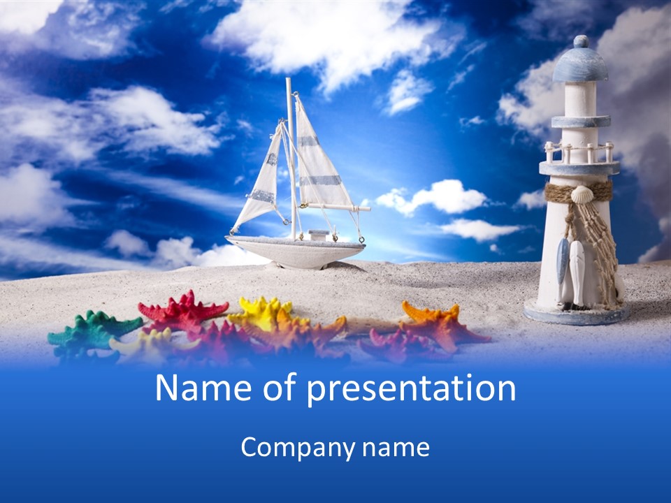 Nature Boat Sign PowerPoint Template