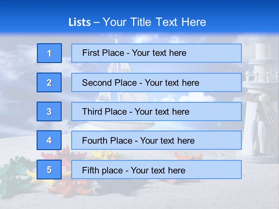 Nature Boat Sign PowerPoint Template