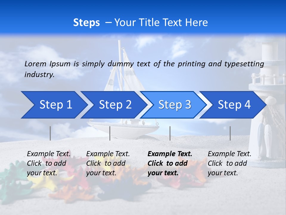Nature Boat Sign PowerPoint Template