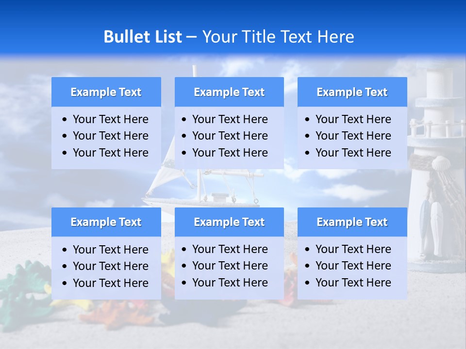 Nature Boat Sign PowerPoint Template