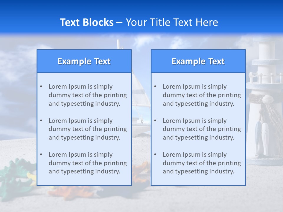 Nature Boat Sign PowerPoint Template