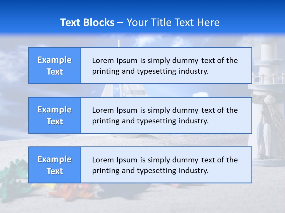 Nature Boat Sign PowerPoint Template