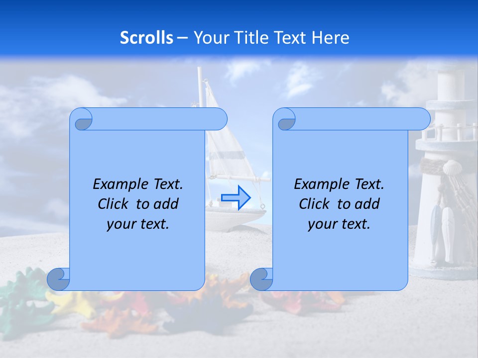 Nature Boat Sign PowerPoint Template