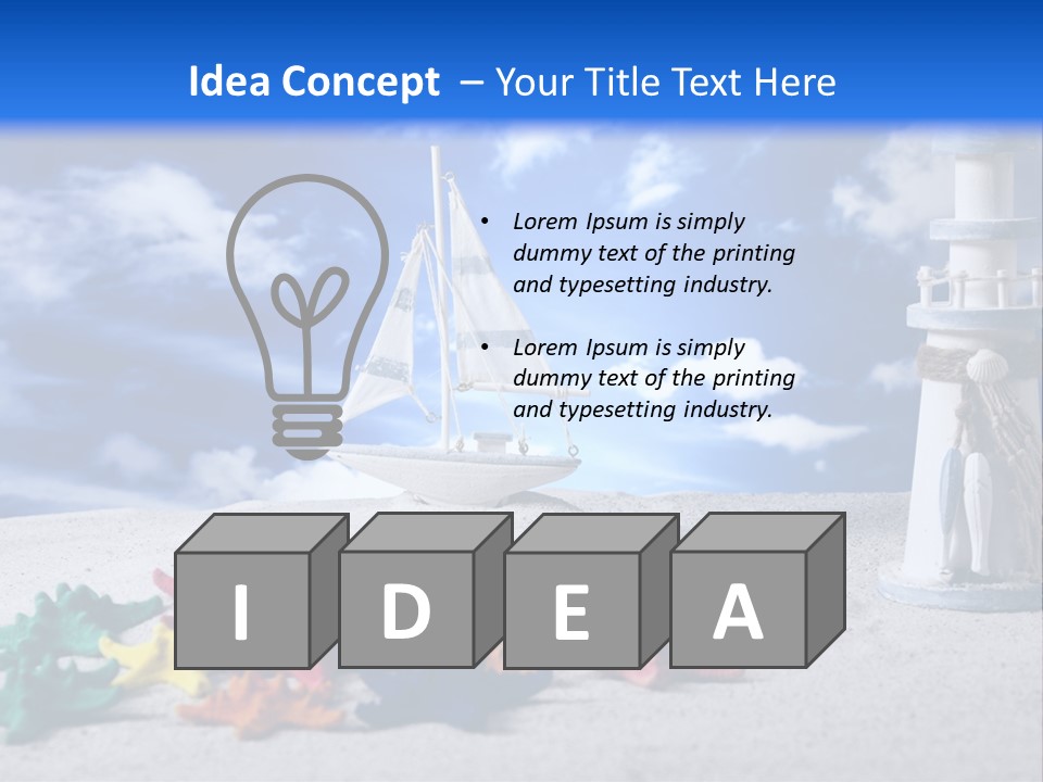 Nature Boat Sign PowerPoint Template