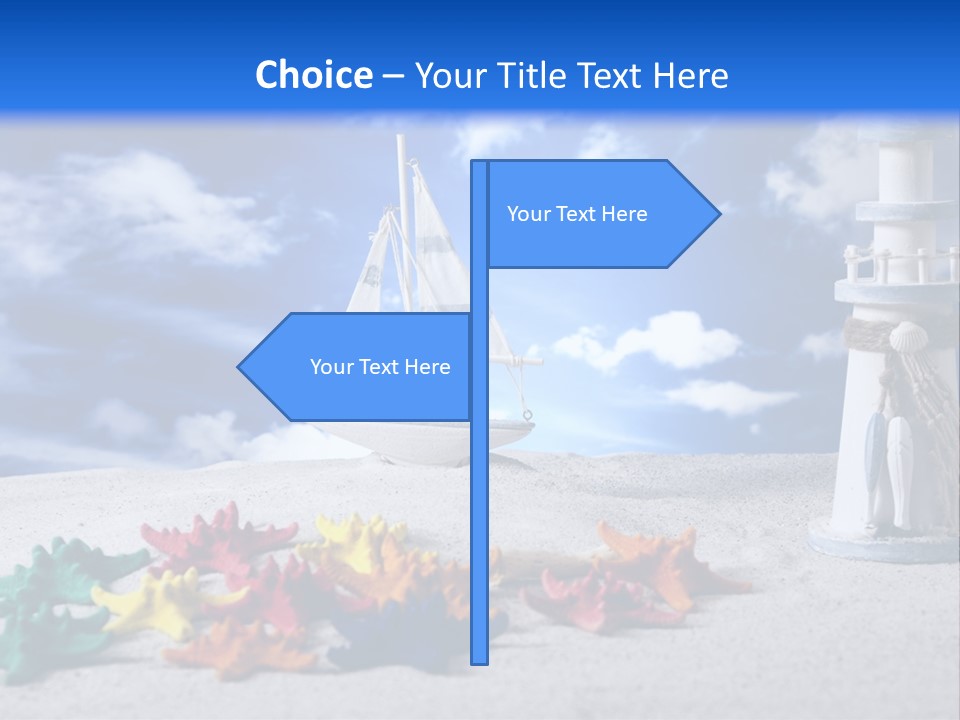 Nature Boat Sign PowerPoint Template