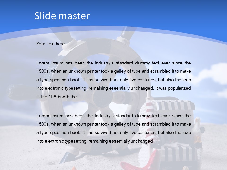 Surface Textured Water PowerPoint Template